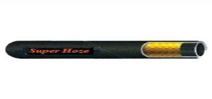 Super Hose R1 & R2 Hoses – Wire Braided Reinforced Rubber Hydraulic Hose, High Pressure and Abrasion Resistant, SAE and ISO Certified for Industrial Use